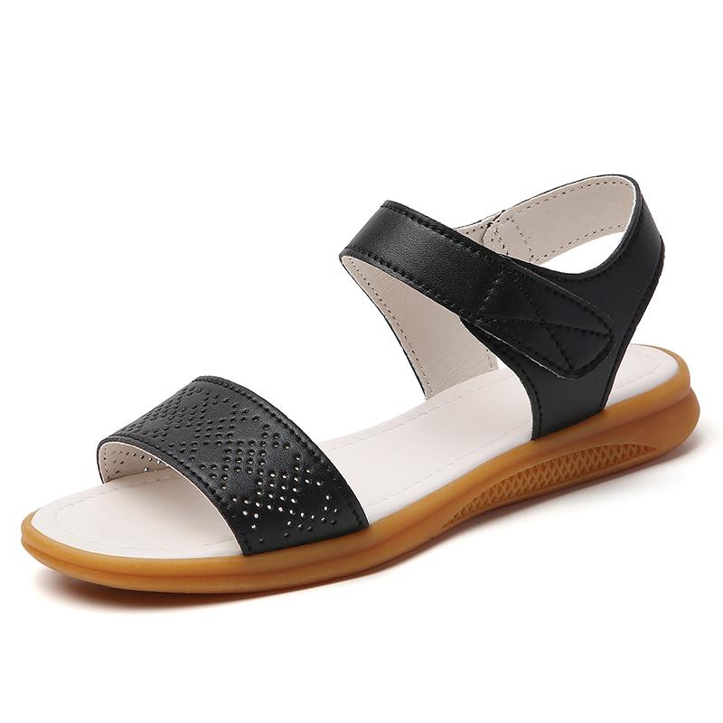 Women Black Wedge Sandals Summer White Dressy Open Toe Casual Thick Sole Platform Heel Sandals Plus Size