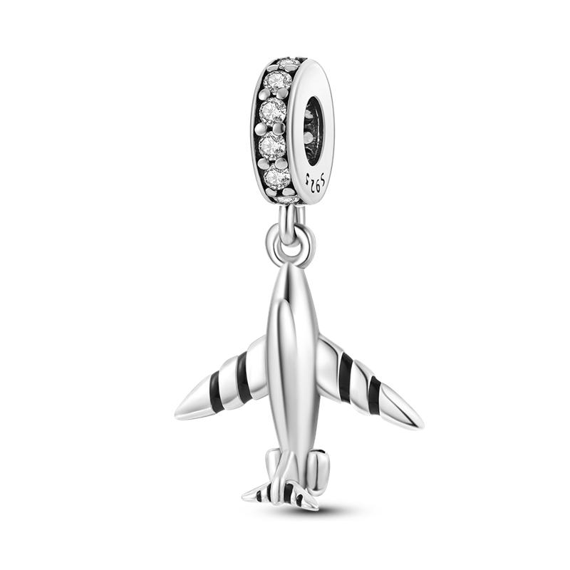 Eiffel Tower Cute Pet Music Ultimate Simplicity 925 Silver Theme Charms Beads Fit 3mm Bracelets DIY Fine Jewelry Making