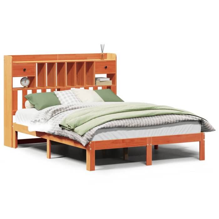 VidaXL Bunk Bed Without Mattress Wax Brown 140x200 Cm Solid Pine 3322619