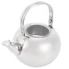 Tekanna i 304 rostfritt stål Platt botten Induktionsspis Vattenkokare Tekanna med filter Silver 14cm
