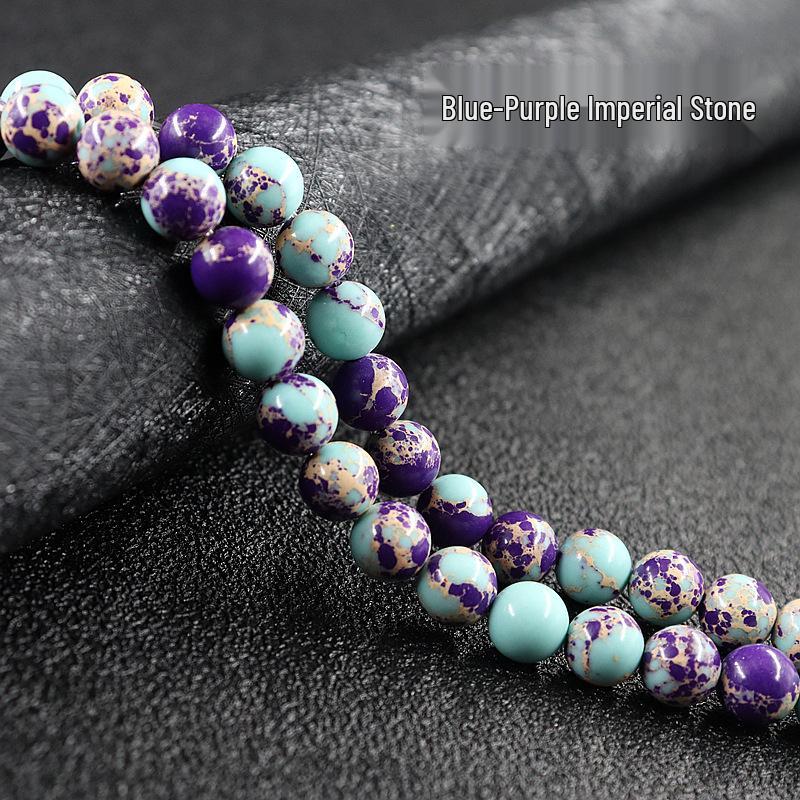 Emperor Stone Handmade Turquoise Natural Stone Beads - Round, Loose, Semi-finished Ornaments
