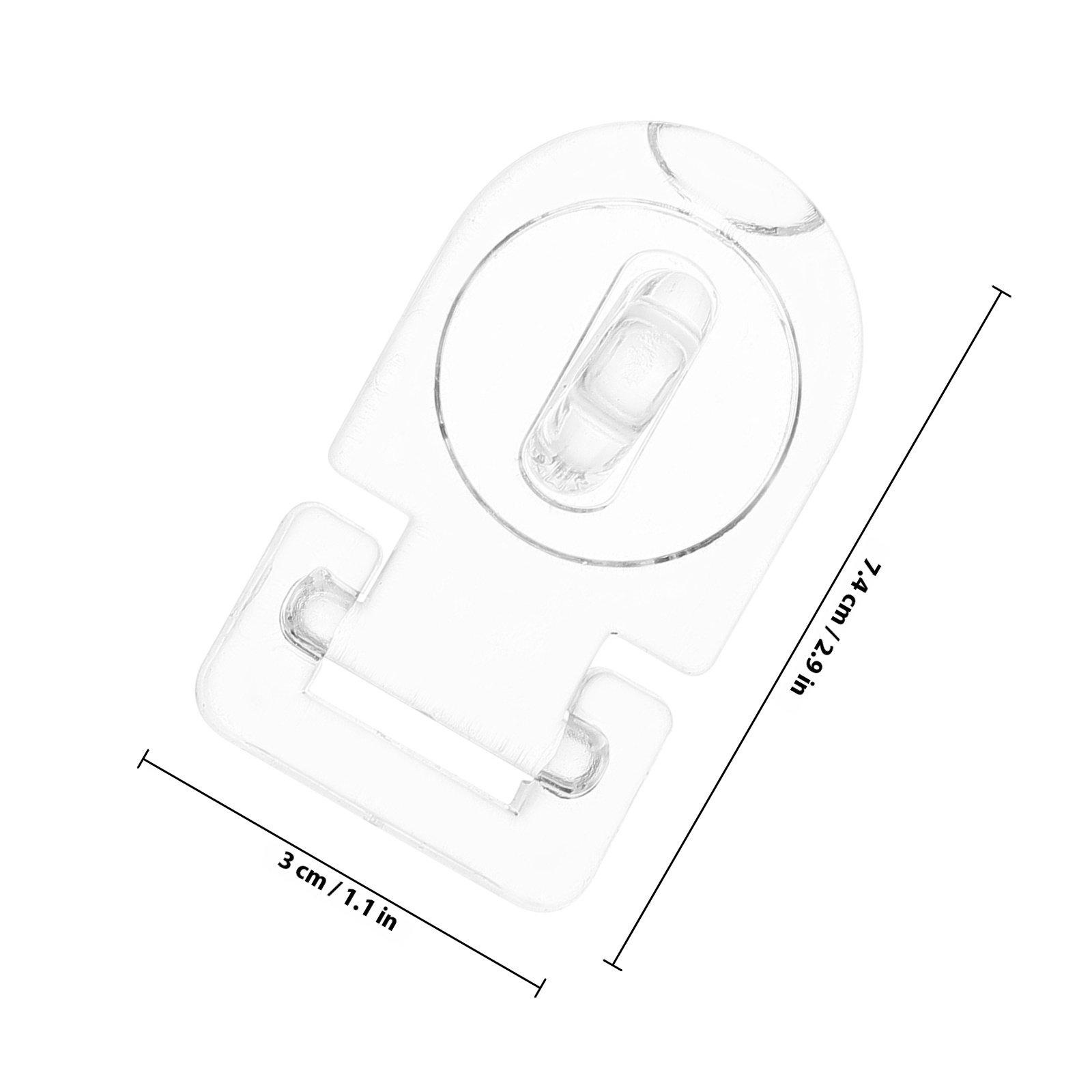 

10Sets Clear Acrylic Hinge Hasps Buckle Lock Flat Mount Latch for Cabinets Boxes Drawers Storage Accessories Collection