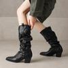 Large Size - Women's Boots Martin Boots Pointed Women's Boots Winter Tall Medium Boots