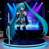 פיגמה חדשה קלאסית של Hatsune Miku figma014 עם מפרקים נעים, פנים מחליפות קול ראשוני, קופסה, דמות המופעלת ביד, אביזרים לניקוי