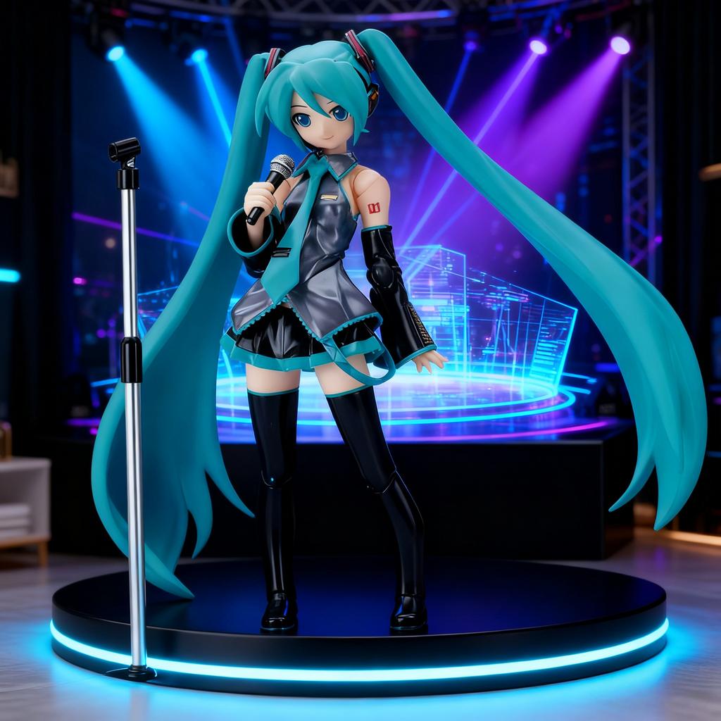 פיגמה חדשה קלאסית של Hatsune Miku figma014 עם מפרקים נעים, פנים מחליפות קול ראשוני, קופסה, דמות המופעלת ביד, אביזרים לניקוי