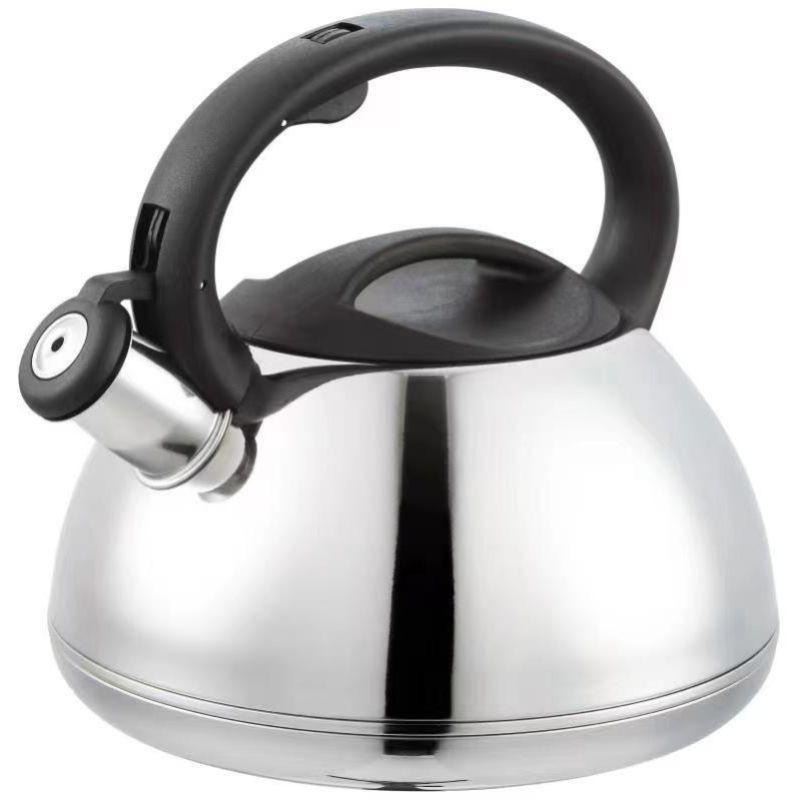 3L Stainless Steel Whistling Kettle Stove Induction Cooktop Modern Minimalist Design Food-Grade 201 Non-Electric