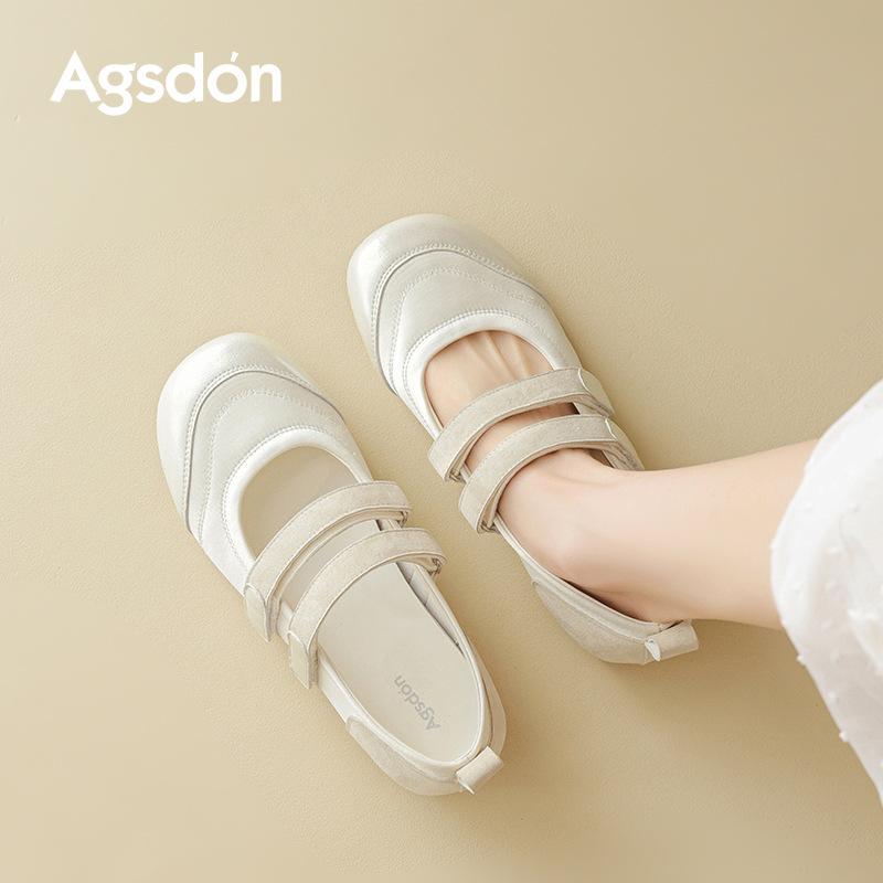 Augustine Sports Mary Jane Shoes Women's 2025 New Summer One Pedal Beautiful with Skirt Shallow Mouth Single Shoes