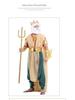 Neptune Pharaoh Queen Halloween Costume for Adult Men & Women - Role-Playing Performance Attire