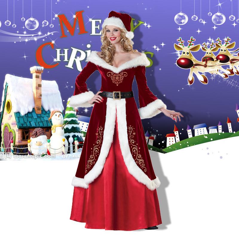 Unisex Santa Claus Christmas Costume for Adults - Ideal for Performances and Holiday Events