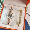 Ladies Xiaoxiangfeng Flower-Shaped Set Watch, Popular Internet Celebrity Skit Female Lead With The Same Gold Bracelet Limited Edition Watch