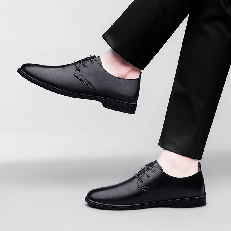 All-match Handmade Flats Genuine Leather Casual Shoes Luxury Breathable Men's Dress Shoes New High Quality Oxfords Men Shoes