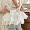 Girls Summer Fashion Camisole Two Piece Set Baby Thin Sleeveless Outfit