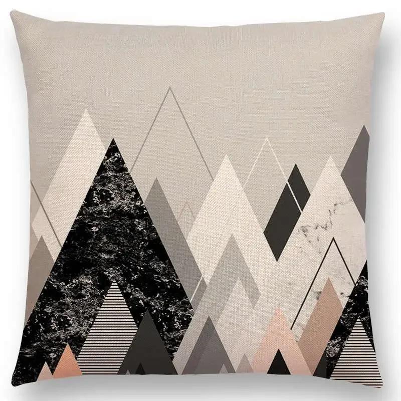 Neuestes Design Verfügbar Geometrische Texturen Grafischer Minimalismus Drucke Magischer Wald Kissenbezug