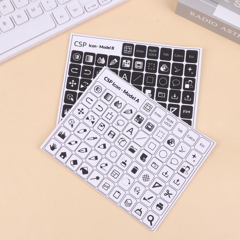 Csp Paint Shortcut Icon Keyboard Sticker Clip Studio Paint Tablet Keyboard Sticker Paint Shortcut Icon Keyboard Sticker