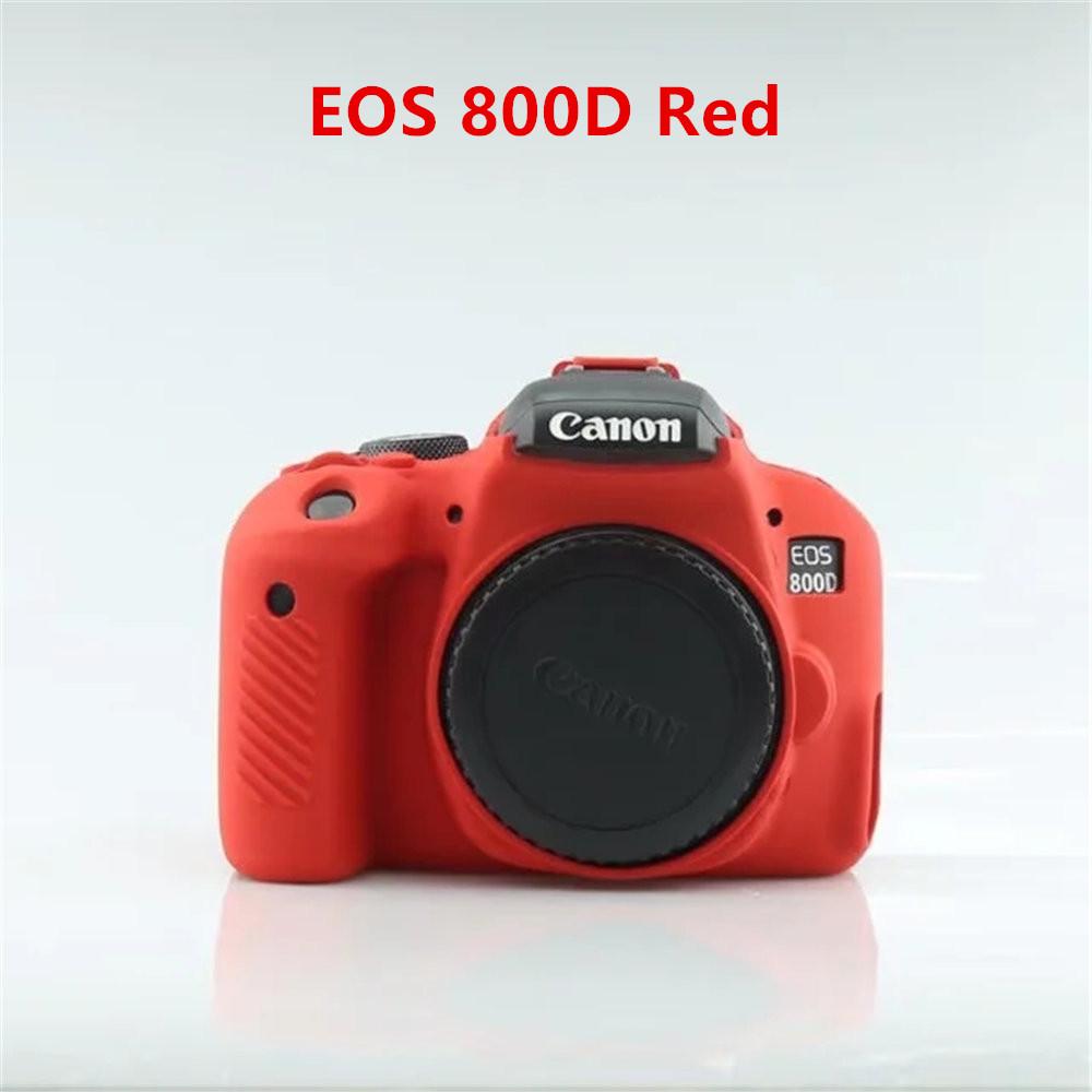 Soft Silicone Armor Camera Body Case For Canon EOS 750D 80D 800D 850D 1300D 1500D 200D 200D II Protective Skin Cover