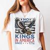 No Kings In America No Kings Shirt Abolish Ice Patriotic Tee Political Protest Shirt Liberal Shirt Democracy TShirt