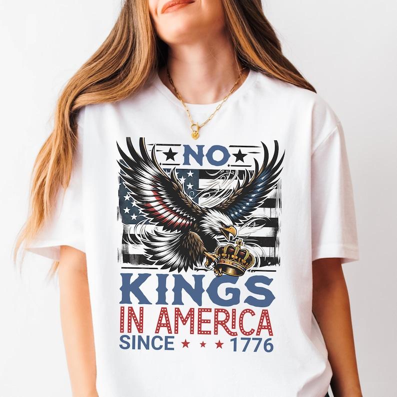 No Kings In America No Kings Shirt Abolish Ice Patriotic Tee Political Protest Shirt Liberal Shirt Democracy TShirt