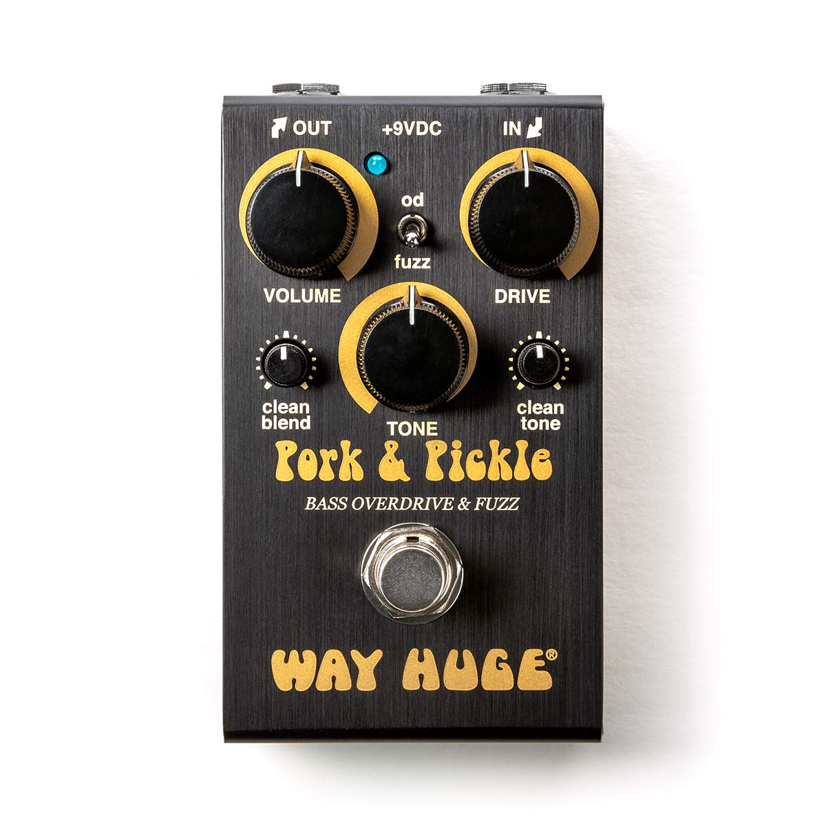 

WAY HUGE Smalls Pork Pickle WM91 Compact Bass Effect Pedal with Overdrive and Black & Fuzz, чорний