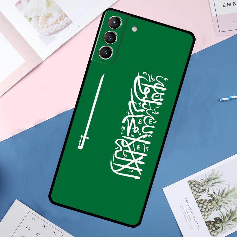 Kingdom of Saudi Arabia Flag Case For Samsung Galaxy S22 S23 S24 Ultra S9 S10 Plus Note 10 20 Ultra S20 S21 FE Cover