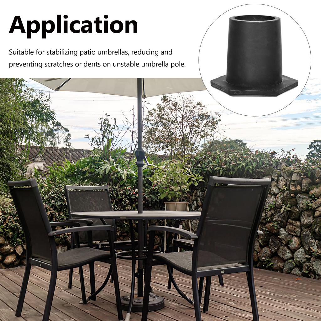 Umbrella Fixation Plug Silicone Material Patio Parasol Hole Ring Easy to Use Durable Practical Cover Included Parasol Hole Plug