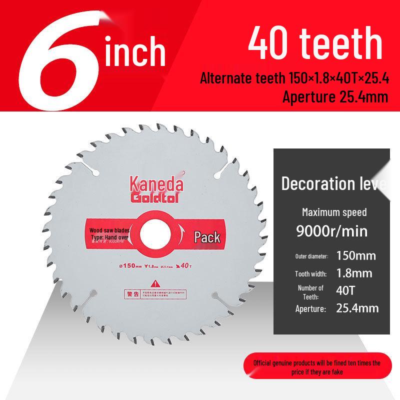 Jindian 4" & 10" Woodworking Saw Blades for Handheld Circular Saws & Angle Grinders