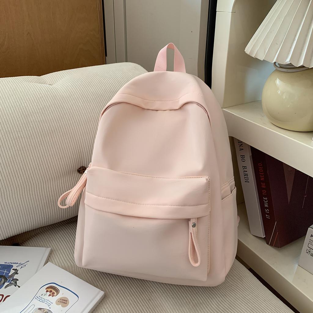 Cartable Japonais Dopamine Couleur Unie Sac à Dos Féminin Polyvalent Couleur Bonbon Petit Frais Étudiant Cartable Voyage Petit Sac à Dos