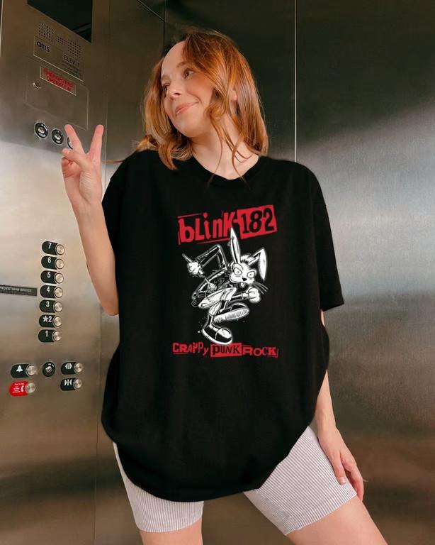 Blink-182 Band Music Tour 2025 T-Shirt, Crappy Punk Rock Shirt, Gift for Fans Unisex T-Shirt XL