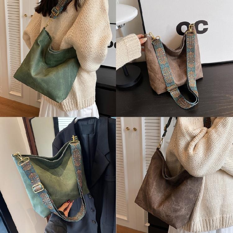2023 NEW Vintage Shoulder Bag Casual Crossbody Bag for Women Girl Bucket Bag