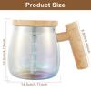 1 Pc Self Stirring Mug with Measurement Glass Self Mixing Mug 400ML Selfs Mixing Cups Battery Powered Selfs Stirring Coffee Mugs