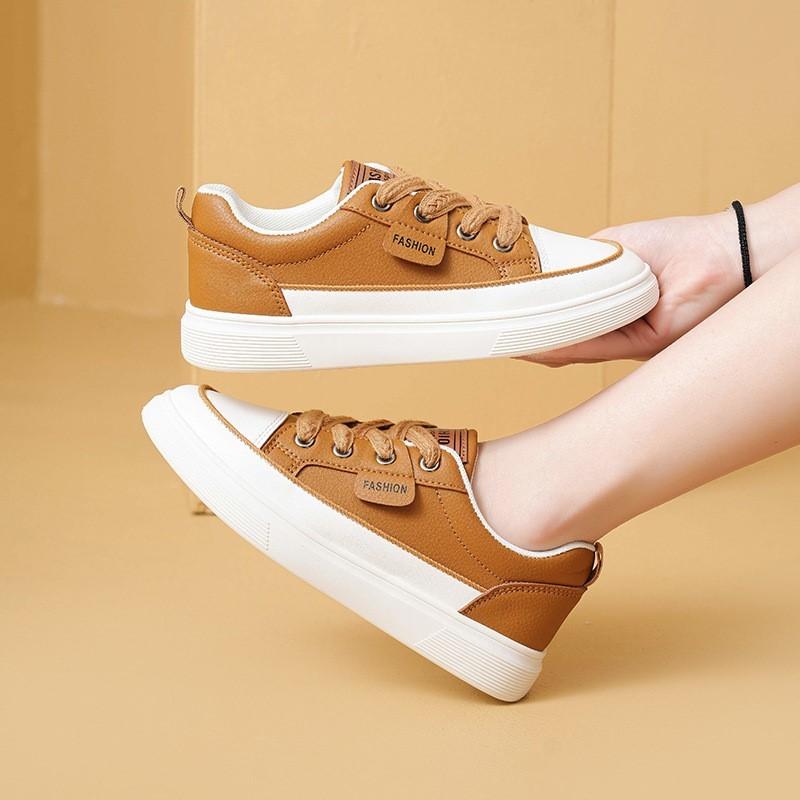 Autumn spring new small white shoes tide students all sports board shoes thick soles increase casual PU leather shoes C1350