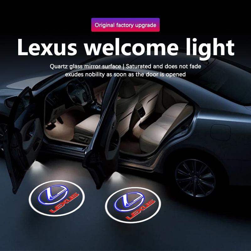 For Lexus F SPORT IS IS250 IS300 UX UX300h UX260h UX200 ES ES250 ES300 ES250 LED Car Door Welcome Logo Projector Ghost LightUB7