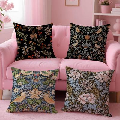 William Morris Thief Cushion Cover 2-in-1 Reversible Plush Pillow Cover | Car/Sofa/Bed | Perfect Gift