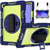 Universal Rotating Stand Case With Nylon Wrist Strap Galaxy Tab A7 T500 T505 2020 - Shockproof Silicone Cover