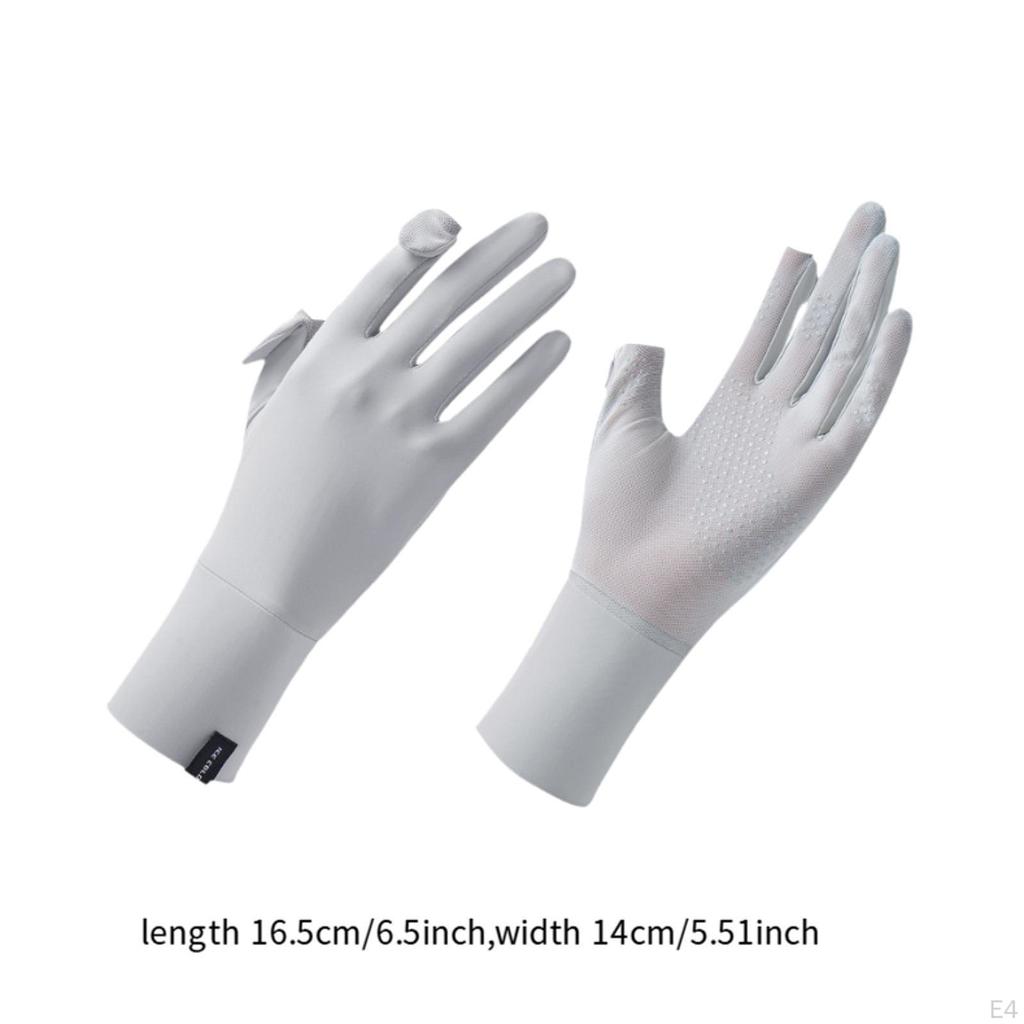 Sun Protection Gloves for Women Driving Breathable Thin Summer Sunblock Golf