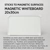All-in-One Desk Organizer: 20x30cm Magnetic Steel Whiteboard