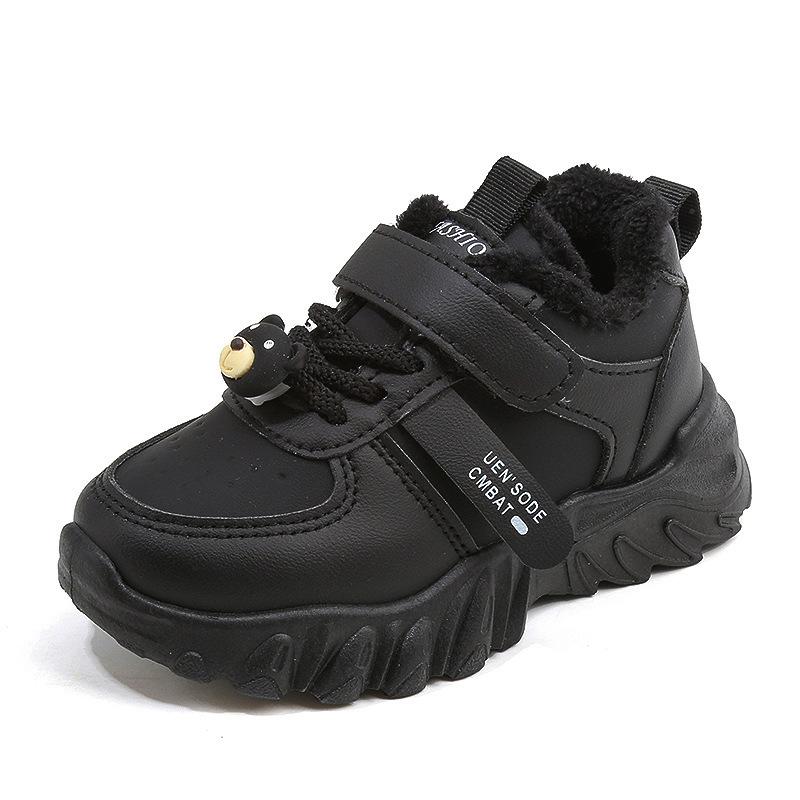 Children's cotton shoes 2025 winter boys' sports shoes fleece thickened girls' dad shoes warm baby casual shoes