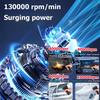 Powerful Dual Mode LED Blower 6-Speed Adjustable 130,000 RPM Mini Snow Blower Rechargeable Cordless Blower Home Cleaning