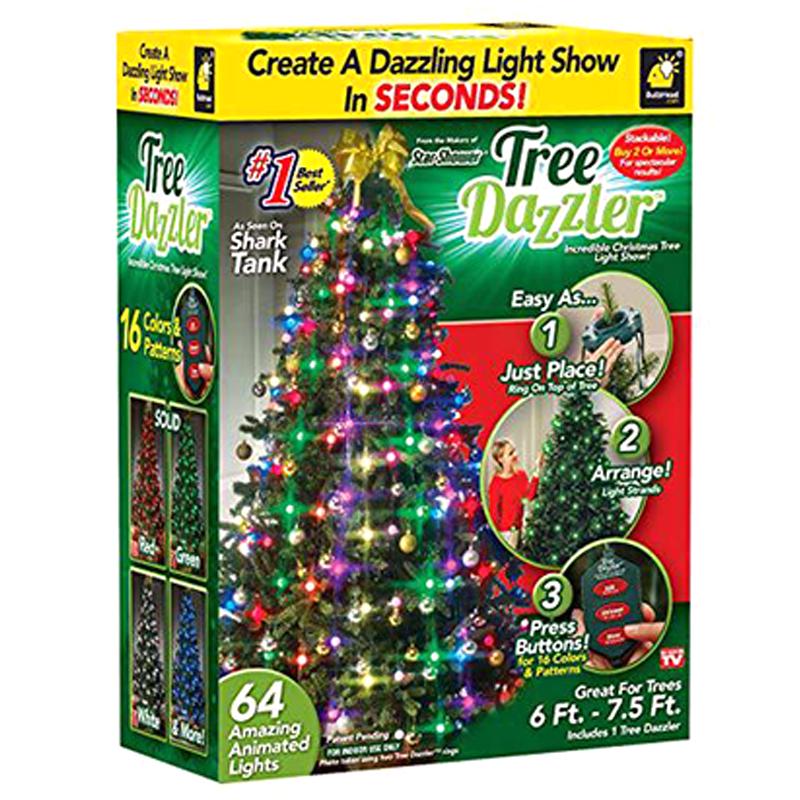 Buy Christmas Multi Colour Hanging Star Tree Lights LED Dazzler Xmas