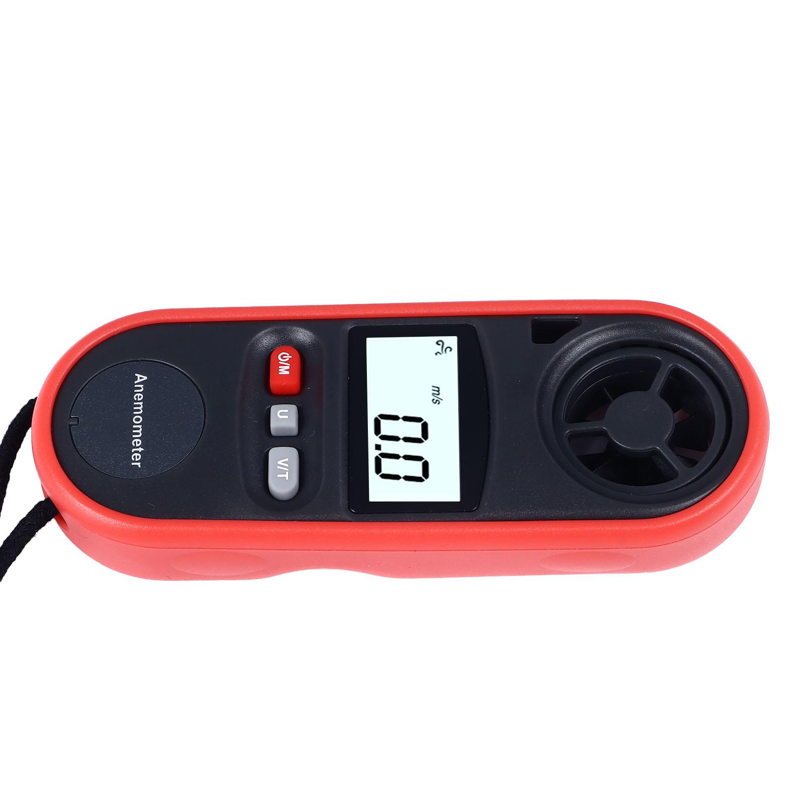 

Anemometer Handheld Digital Wind Speed Meter Gauge Air Flow Tester for House HVAC 14 Fahrenheit ‑113 Fahrenheit
