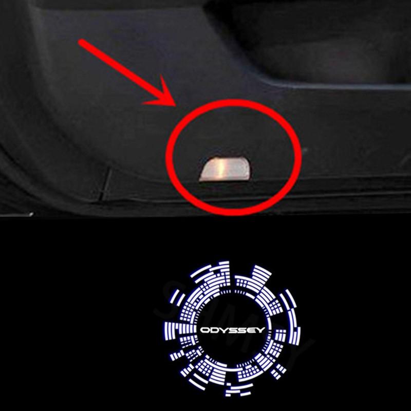 2Pcs Car Door Projector LED Lights Ghost Shadow Welcome Lamp For Honda ODYSSEY 2022 2021 2020 2019 2018 2017 2016 2015 2014-2002