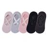 5 Pairs of Women's Non-Slip Yoga Socks for Dance Pilates Gym, Breathable Cotton No-Show Socks with Silicone Grip, Indoor Workout