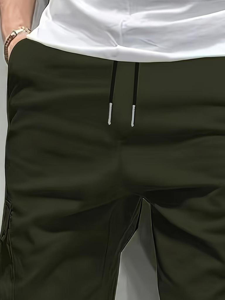 Men's Cross-Border Summer Cargo Shorts - American & European Size, Beach & Five-Point Style, Korean Design