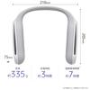 Sony Wearable Neck Speaker for with Vibration Function TV/Movies/Games Sound-Synchronized (2017 Model) SRS-WS1