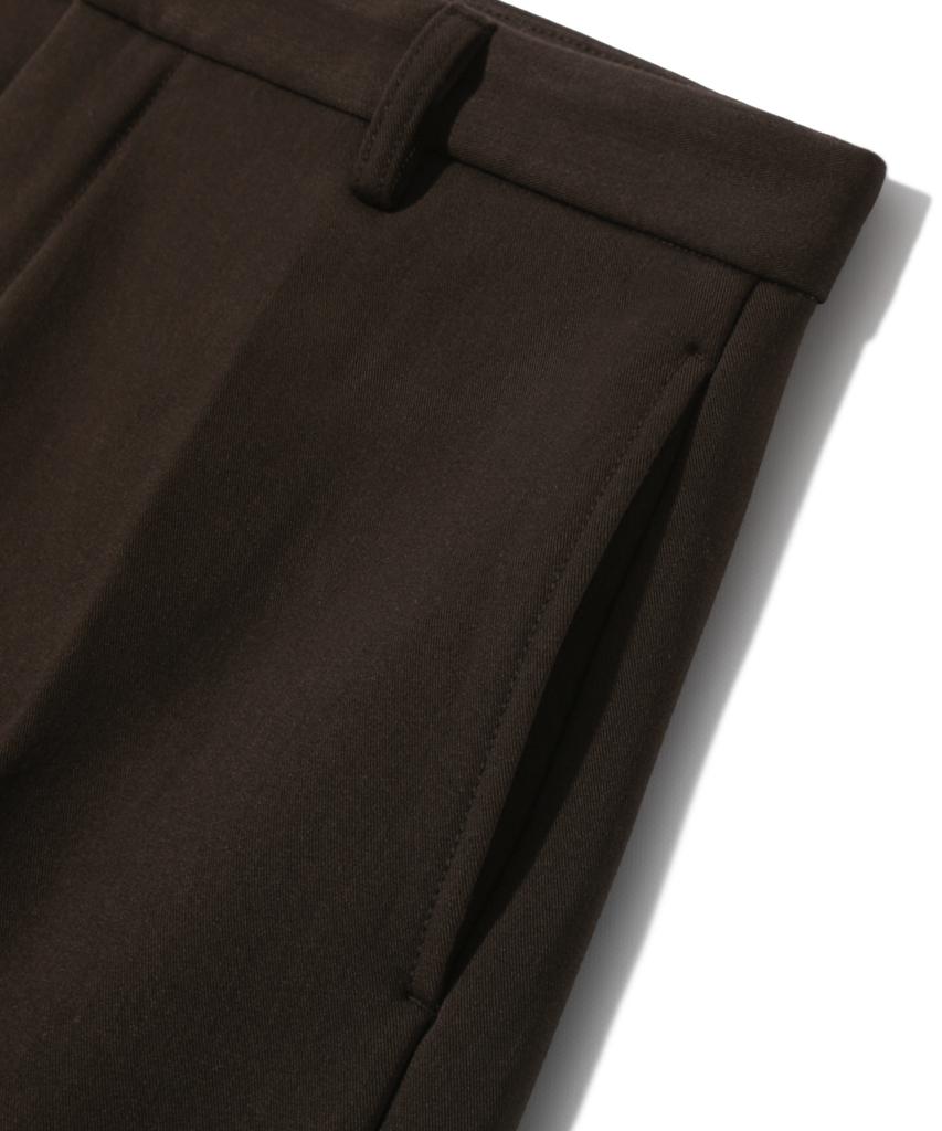 TRILLION Essential Semi-Wide Slacks (Brown)