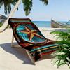 Western Texas Star Print Beach Towel, Large Soft Quick Dry Towel for Beach Camping Swimming
