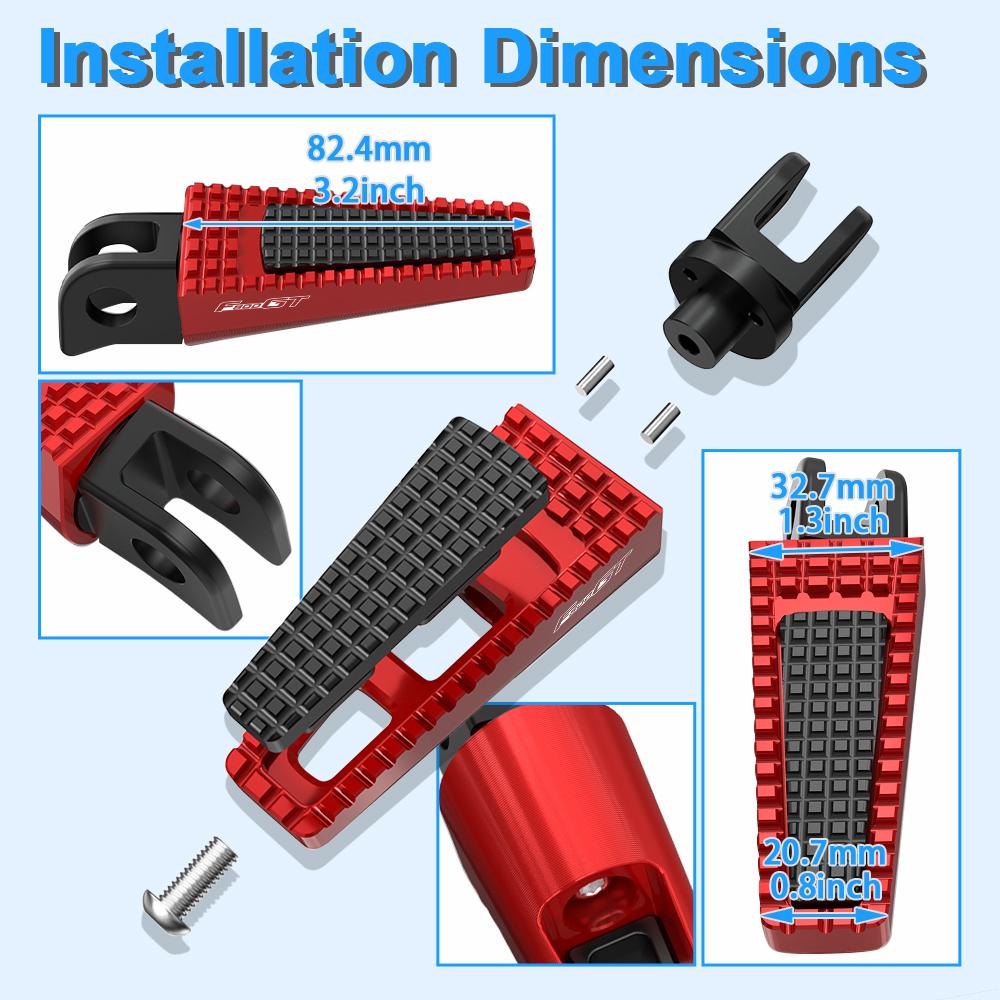 Fit For BMW F800GT 2012 2013 2014 2015 2016 2017 2018 2019 2020 Motorcycle Adjustable FootPegs Pedals Foot Pegs Front Foot Rest