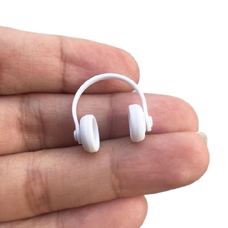 Miniature Headphone Accessories For Model Scenes Headset Plastic Design Compact Dollhouses Furniture