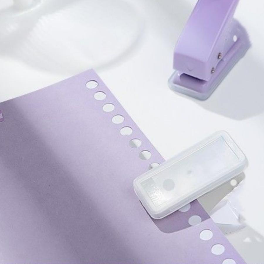 1PC mini single hole puncher DIY circular hole manual loose leaf paper 6mm punching machine student office stationery