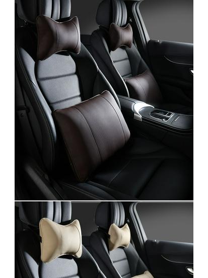 Honda Accord CR-V Civic Car Headrest & Lumbar Support Pillow Set