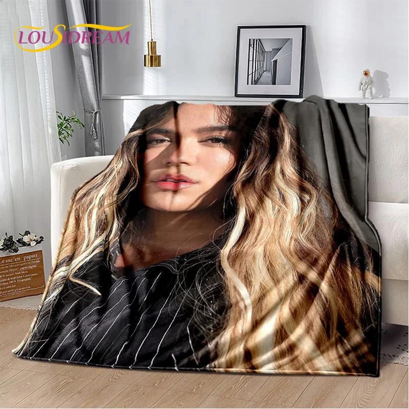 Karol G Singer Printing HD Blanket,Soft Throw Blanket for Home Bedroom Bed Sofa Picnic Travel Office Rest Cover Blanket Kids